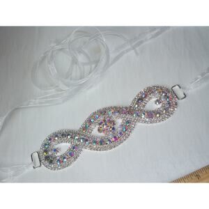 Rhinestone headband, rhinestone hairband, bridal prom party rhinestone headband